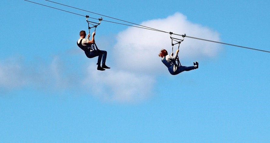 zipline ilustracija