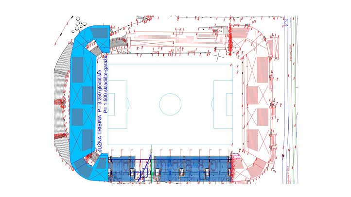 Tribine stadiona FK Železničar Pančevo - MD Constructions & crafts